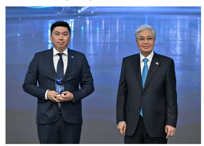 The KEGOC team receiving the AI Governance Cup 2026 award for AI.KEGOC